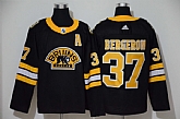 Bruins 37 Patrice Bergeron Black 3rd Adidas Jersey,baseball caps,new era cap wholesale,wholesale hats